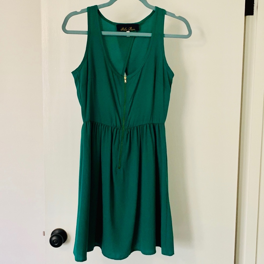 Green Dress w/ Keyhole Back